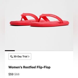 Lululemon rest feel flip flop